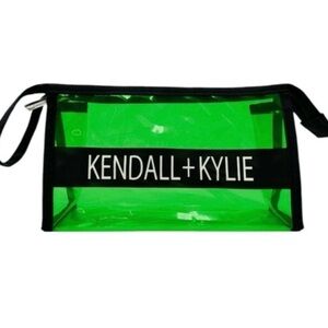 NWT Kendall + Kylie Green Transparent Pouch